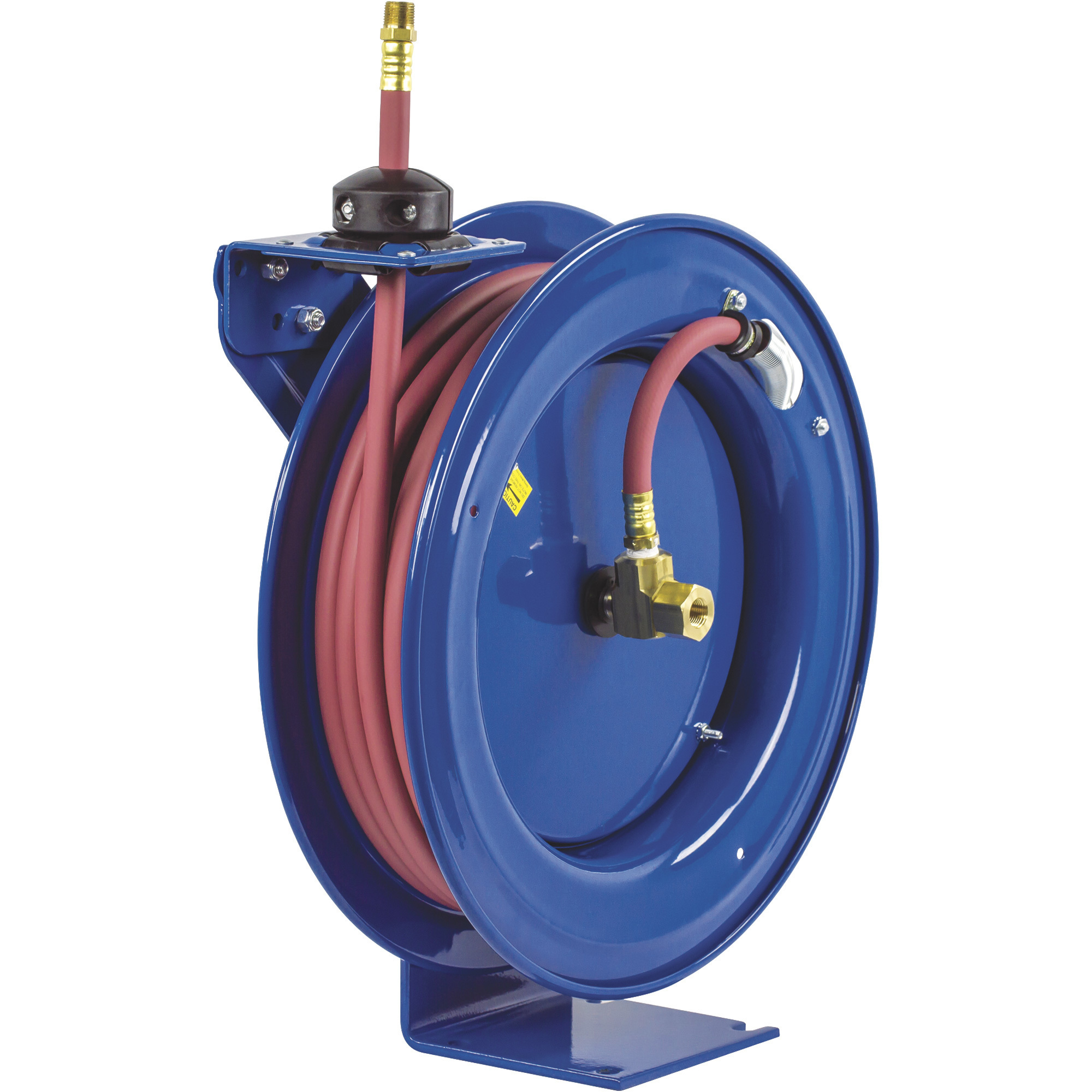 Coxreels Air Hose Reel, With 3/8in. x 50ft. PVC Hose, Max. 300 PSI, Model# P-LP-350-BXH